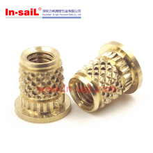 2016 China Fornecedor Insertos De Latão Knurled para Plásticos Fabricante de Shenzhen